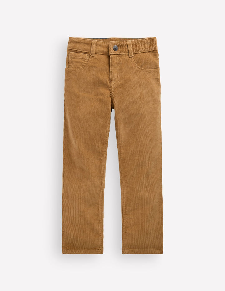 Classic Slim Cord Trousers-Dijon