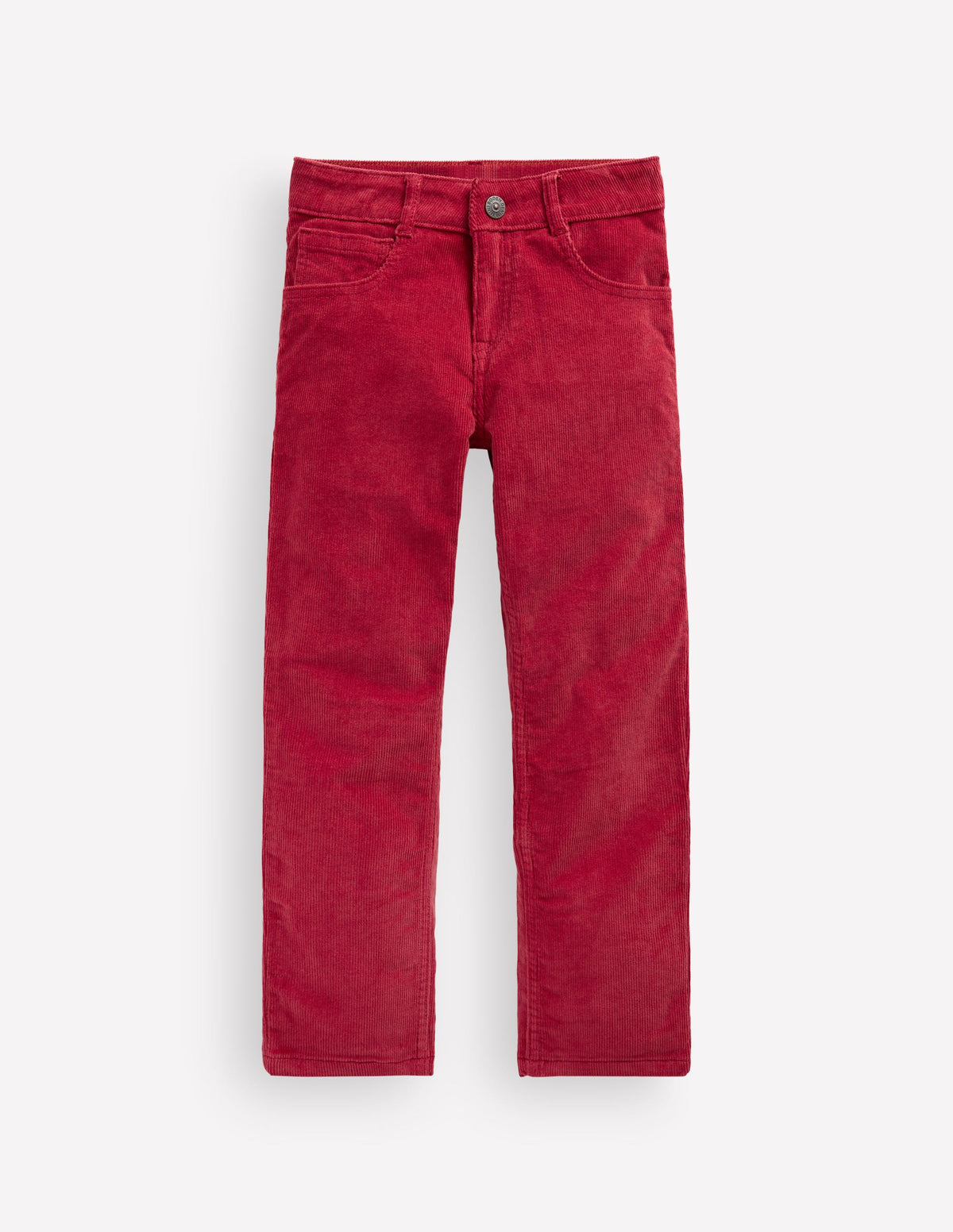 Classic Slim Cord Trousers-Red Earth - Image 1