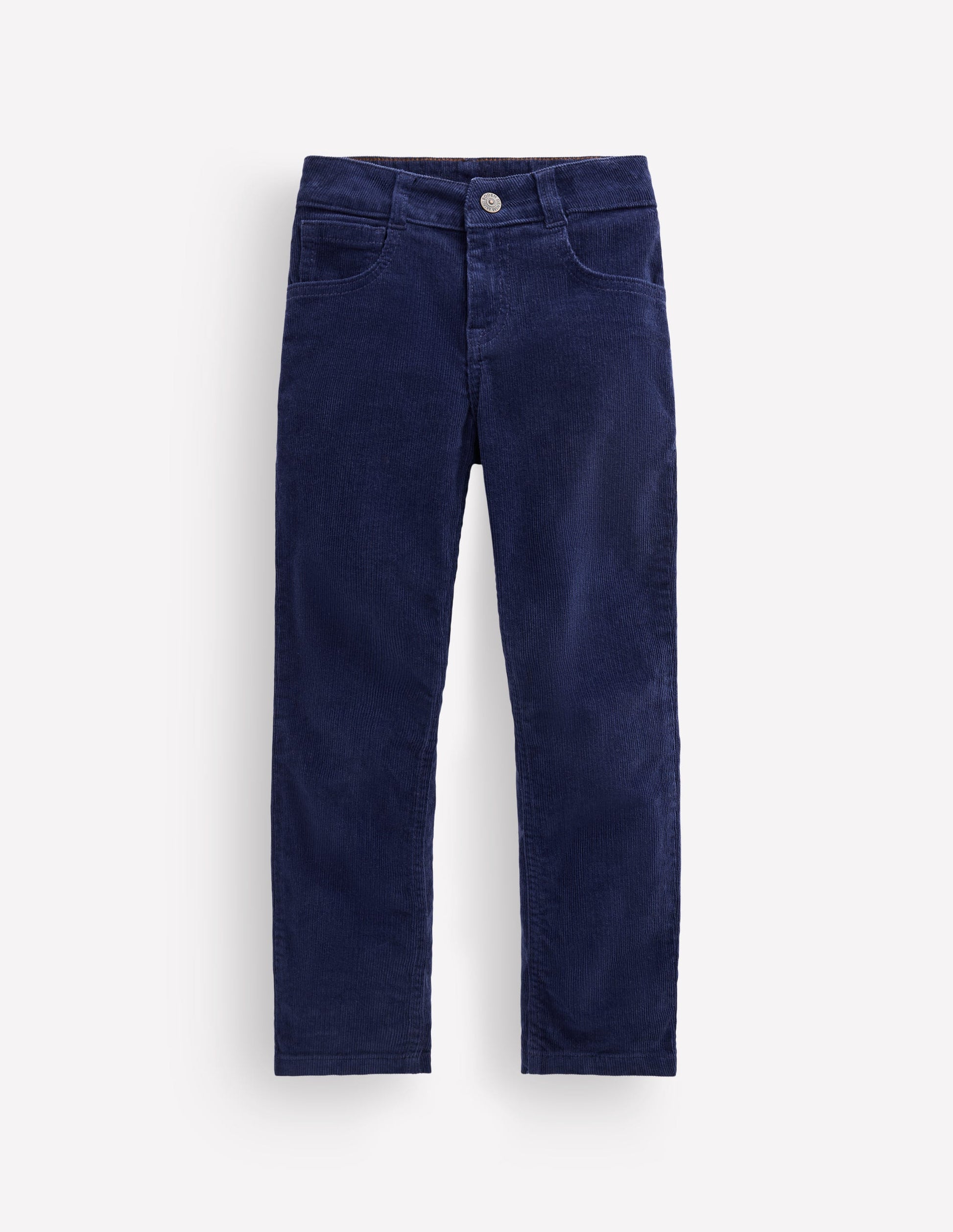 Classic Slim Cord Trousers-College Navy-1