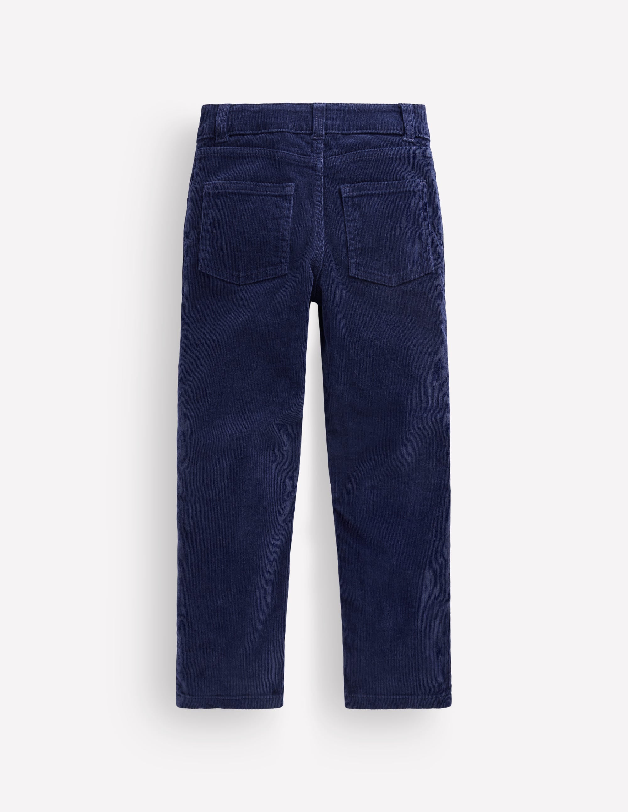 Classic Slim Cord Trousers-College Navy - Image 2