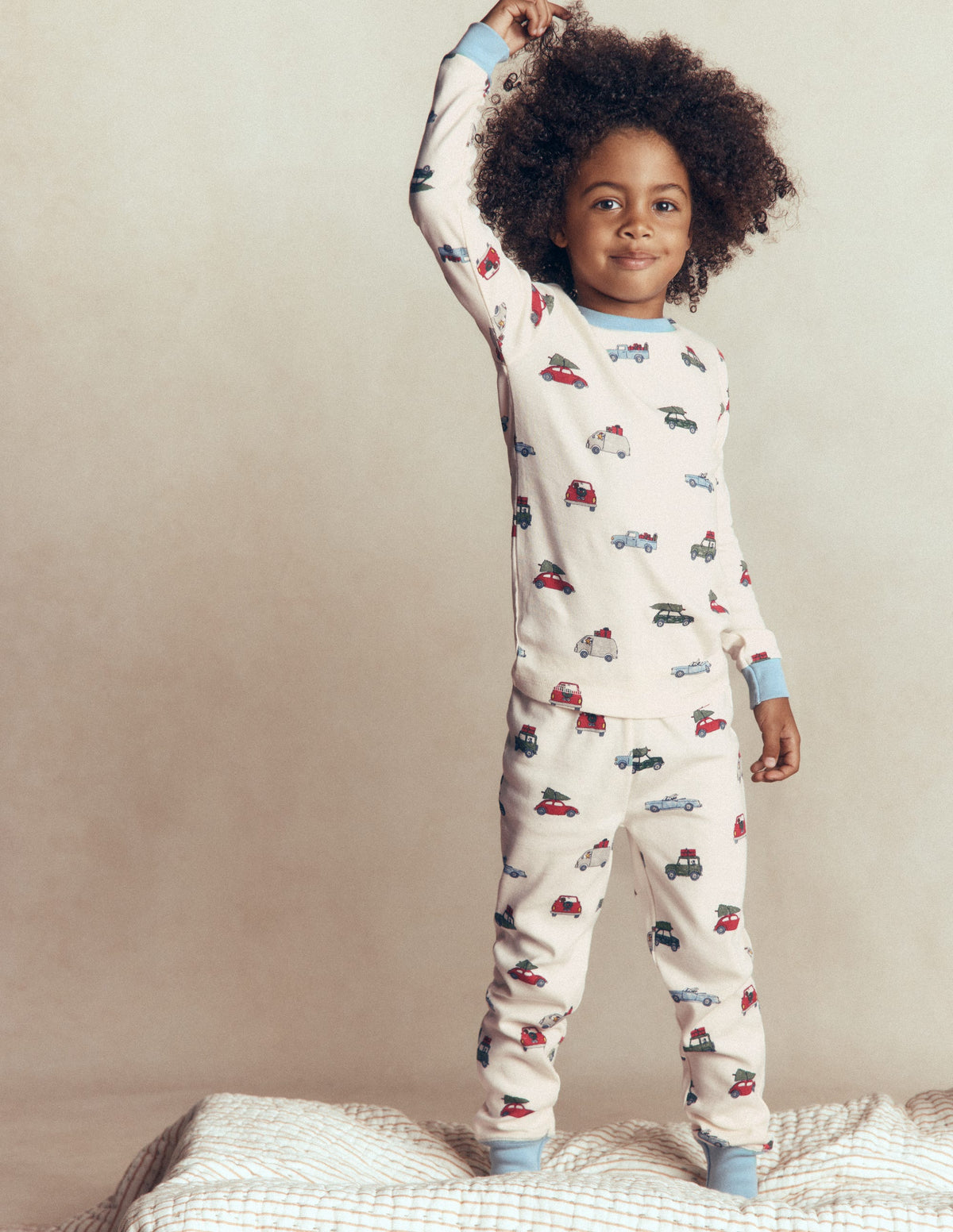 Snug Twin Pack Pyjamas-Festive Cars-3
