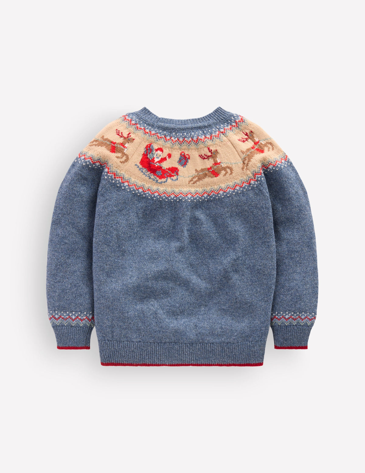Fair Isle Jumper-Blue Marl Polar Post-3