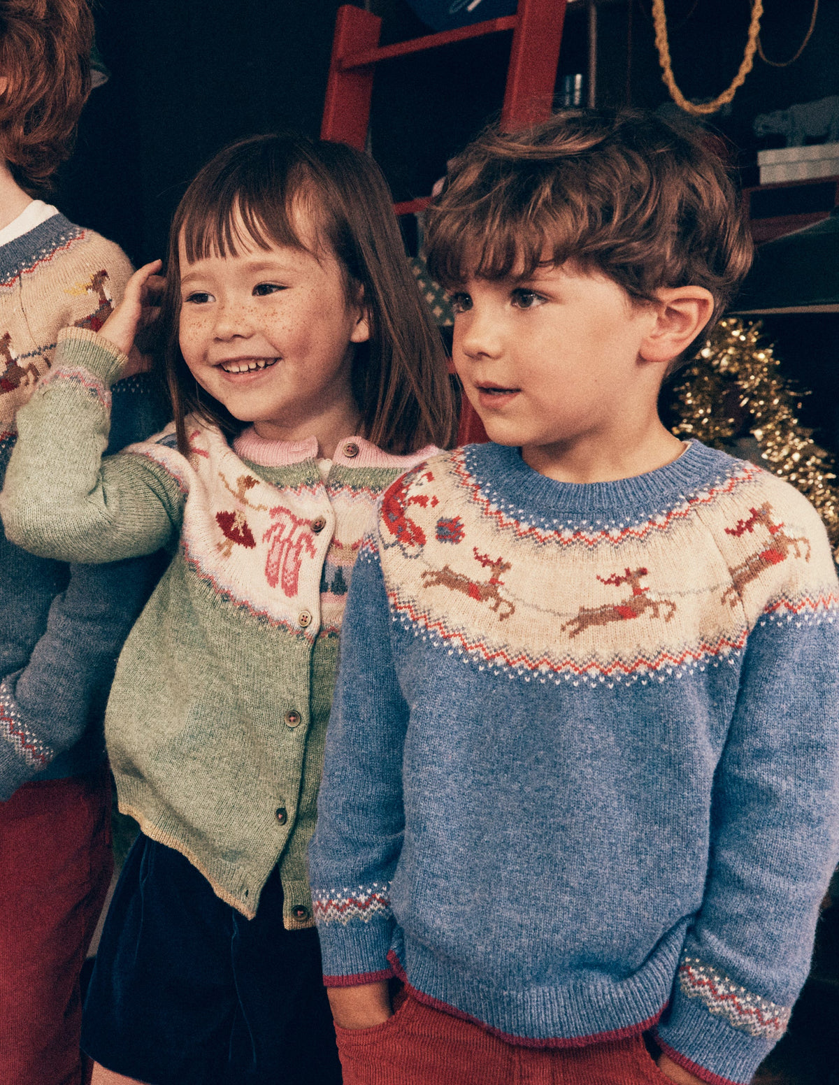 Fair Isle Jumper-Blue Marl Polar Post-1