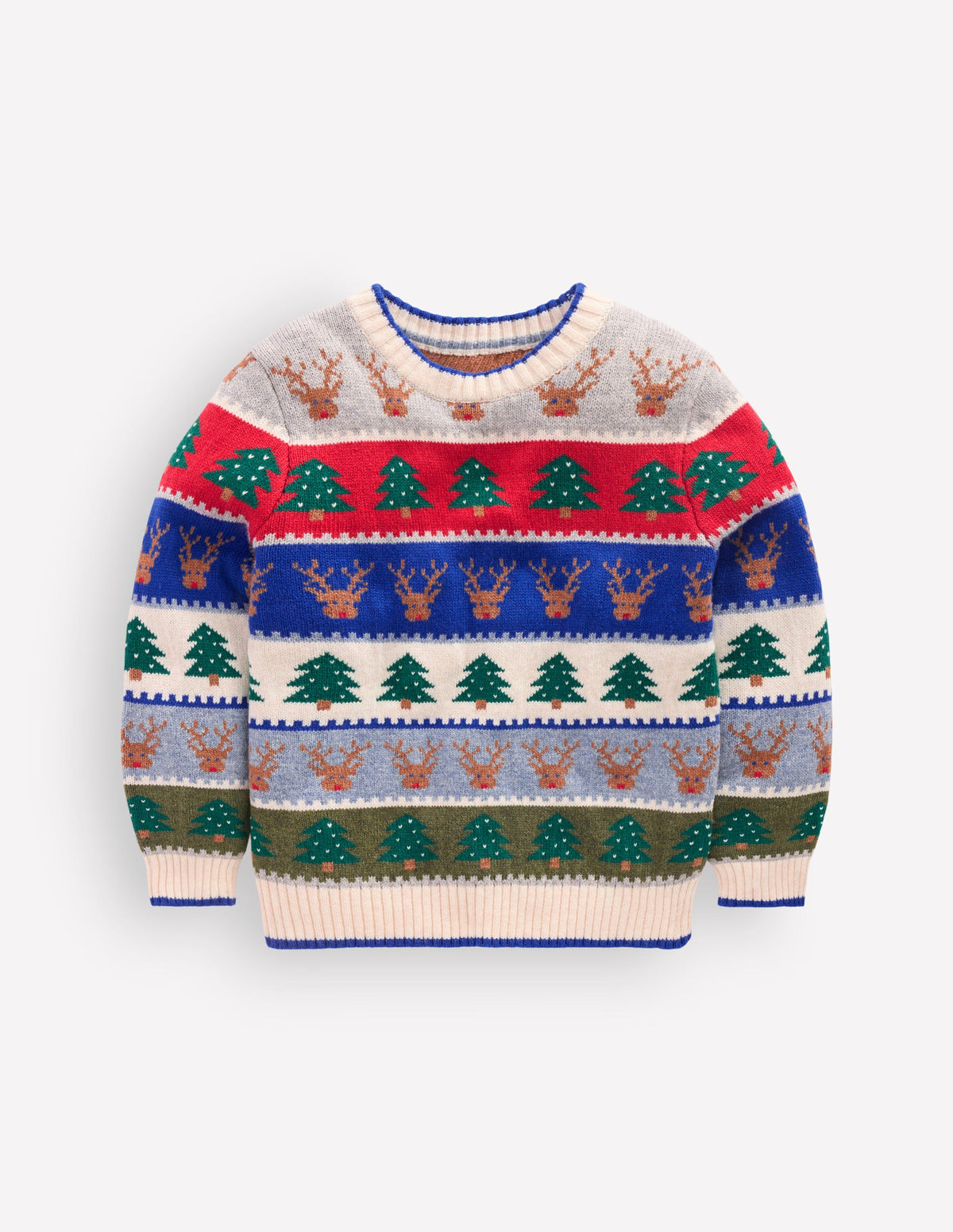Fair Isle Jumper-Multi Christmas - Image 1