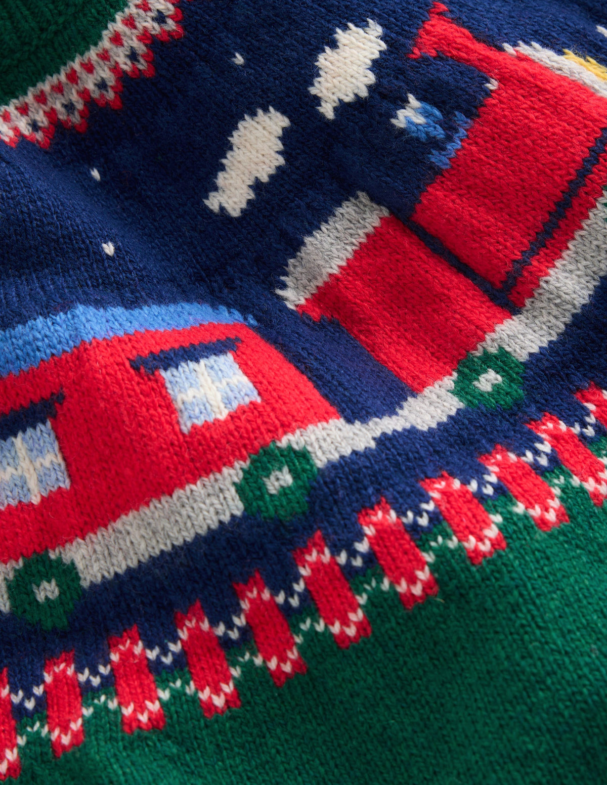 Fair Isle Jumper-Jewel Green Train-3