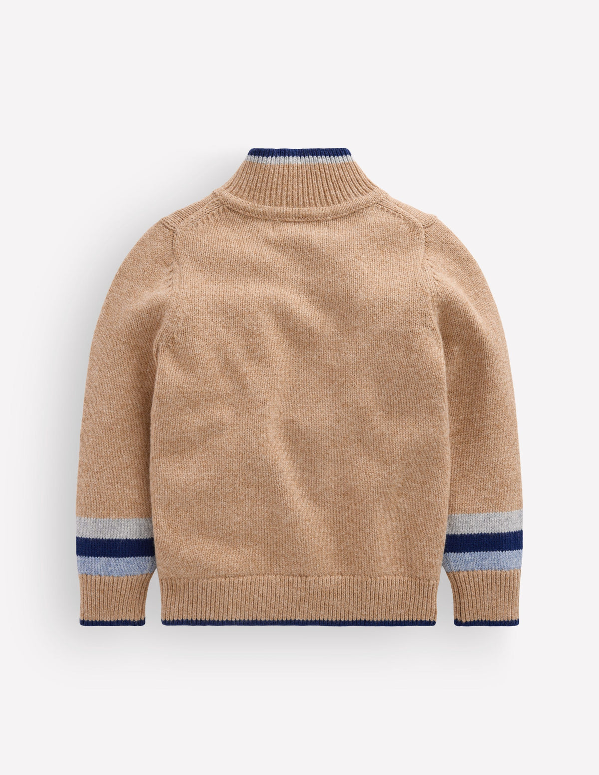 Heritage Half-Zip Jumper-Camel Melange - Image 2