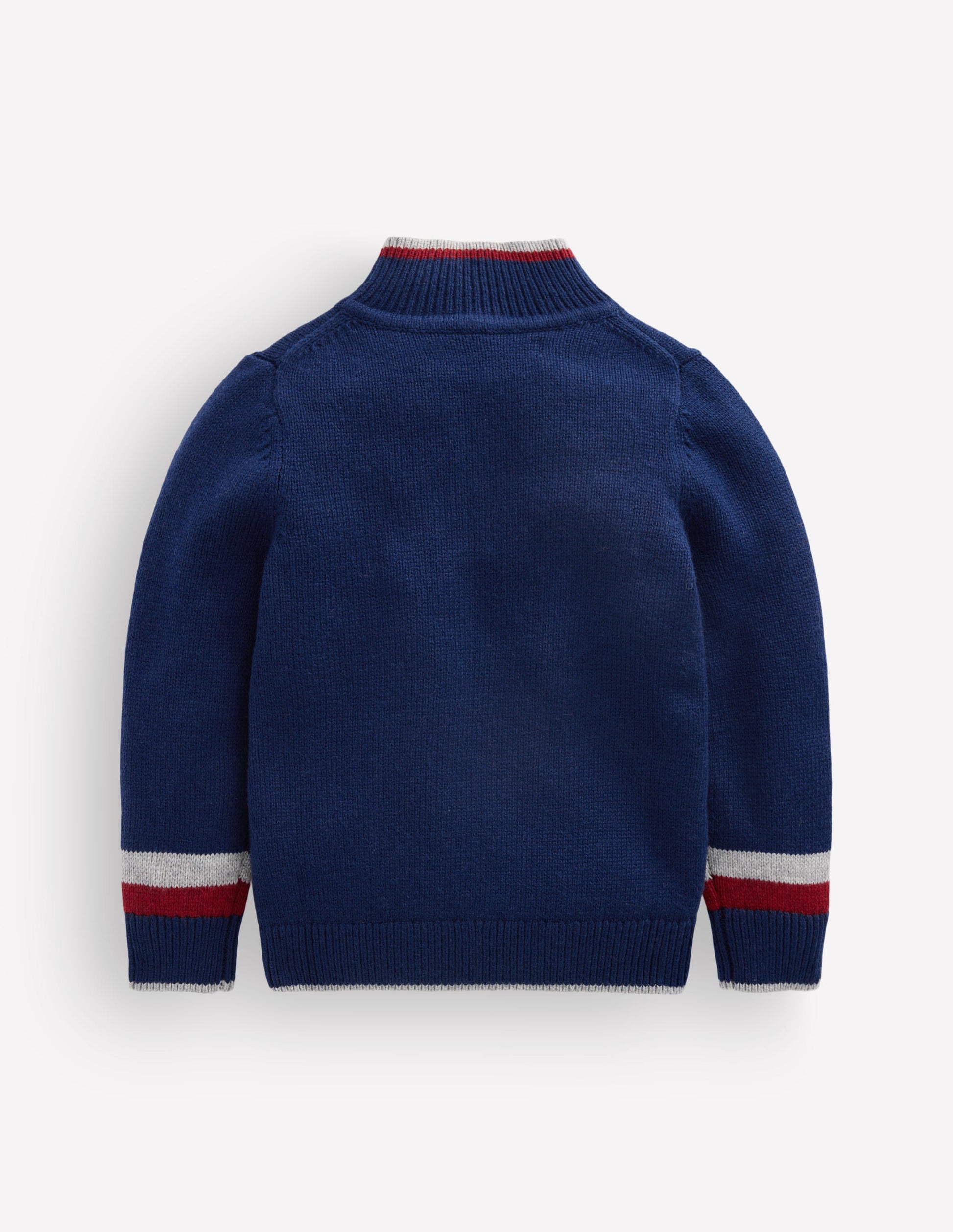 Heritage Half-Zip Jumper-Navy-2