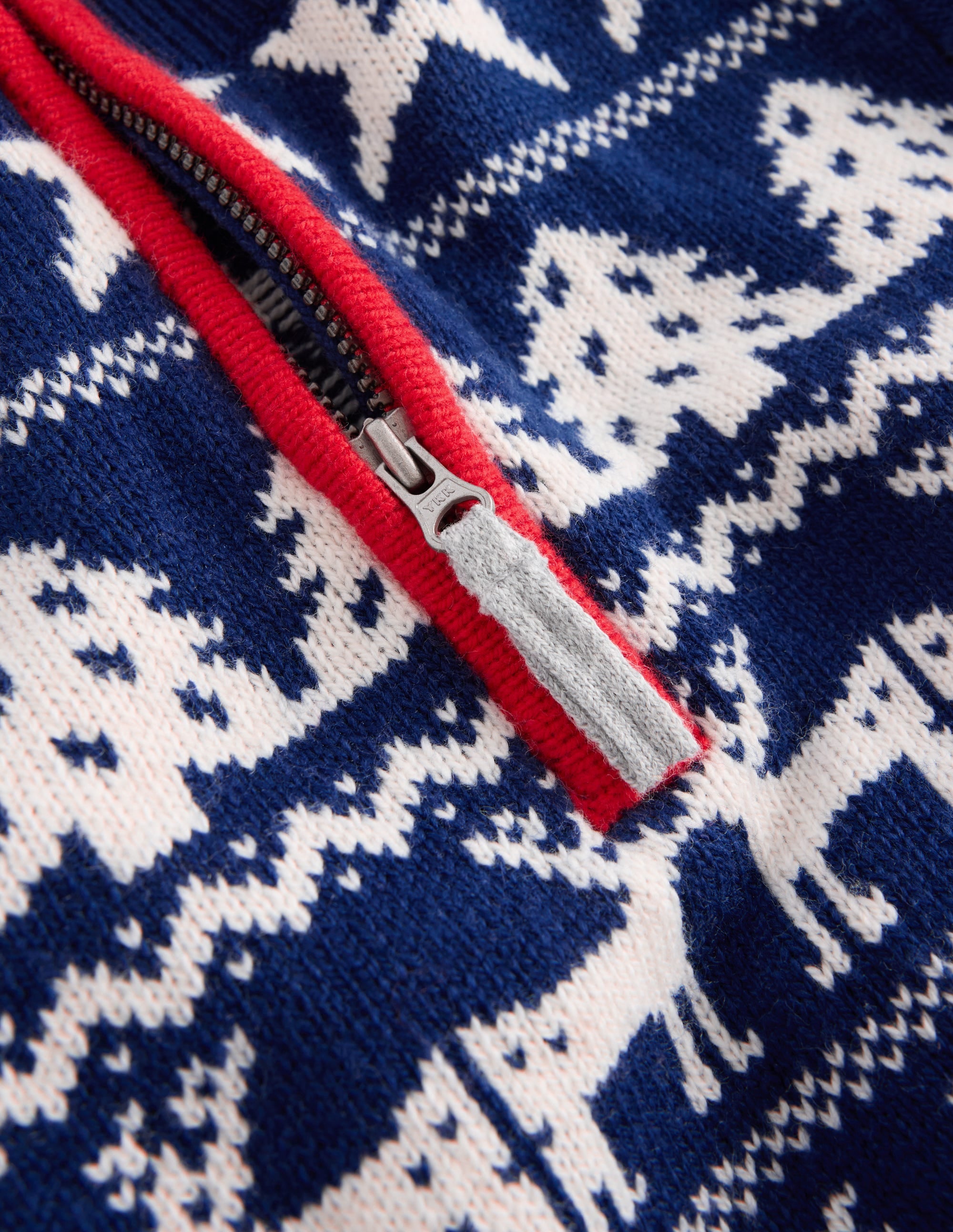 Heritage Half-Zip Jumper-Festive - Image 3