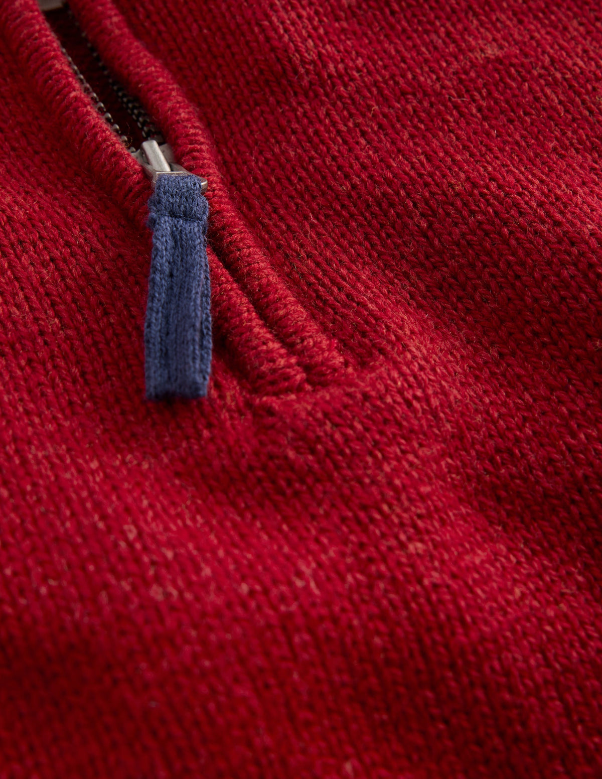 Heritage Half-Zip Jumper-Crimson Red-3