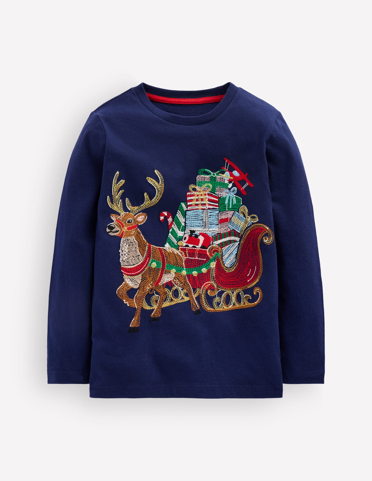 Glow Superstitch T-shirt-Christmas Sleigh - Image 1
