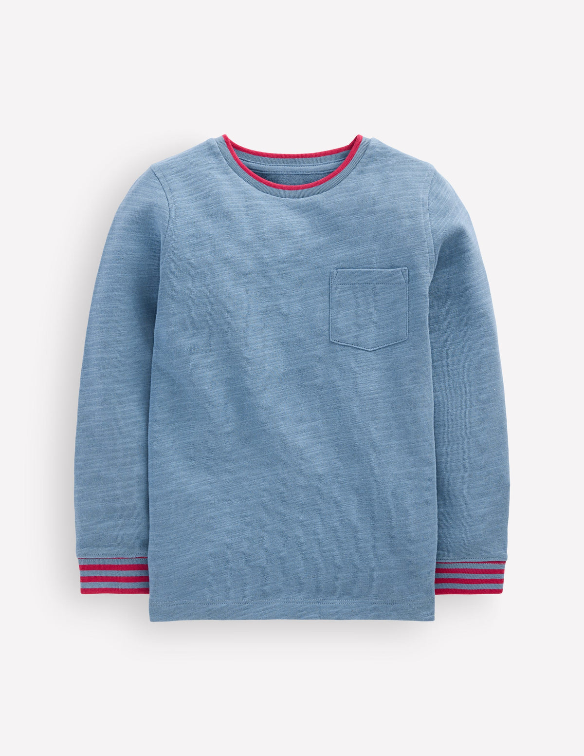 Cosy Mid-weight T-shirt-Blue Aura / Sweet Cherry - Image 1