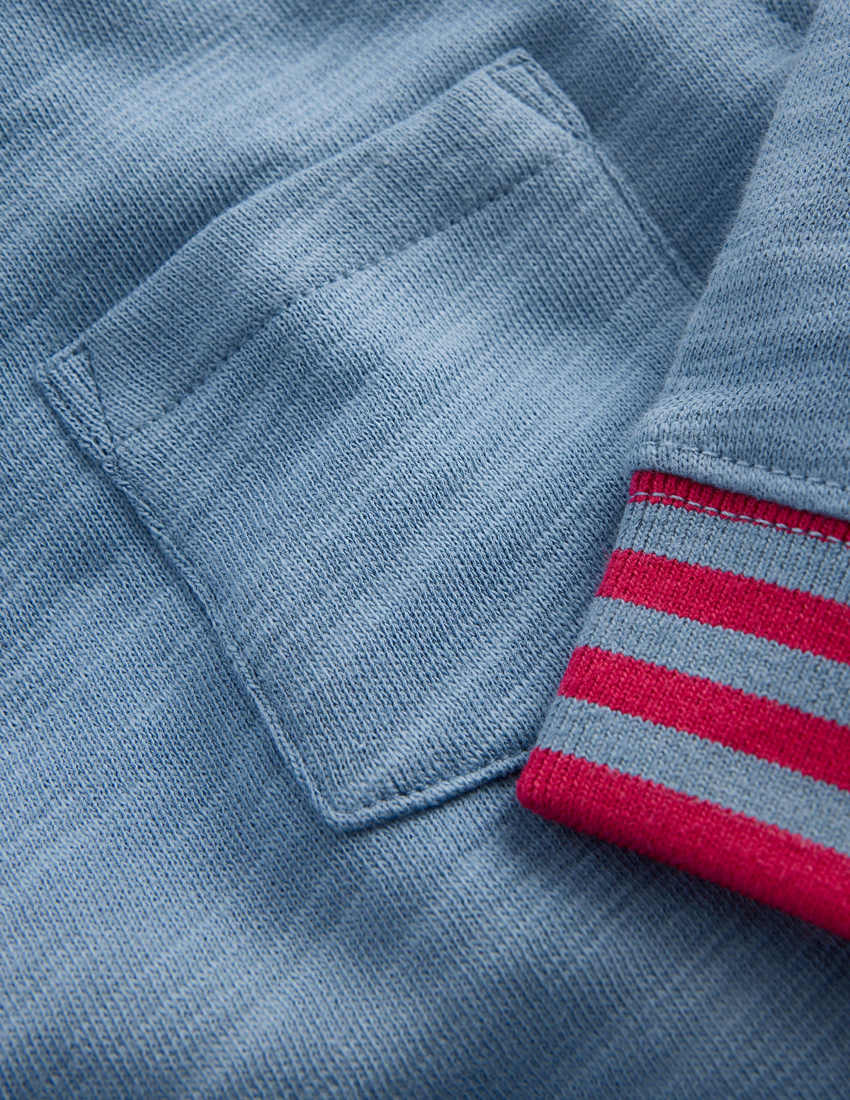 Cosy Mid-weight T-shirt-Blue Aura / Sweet Cherry-3