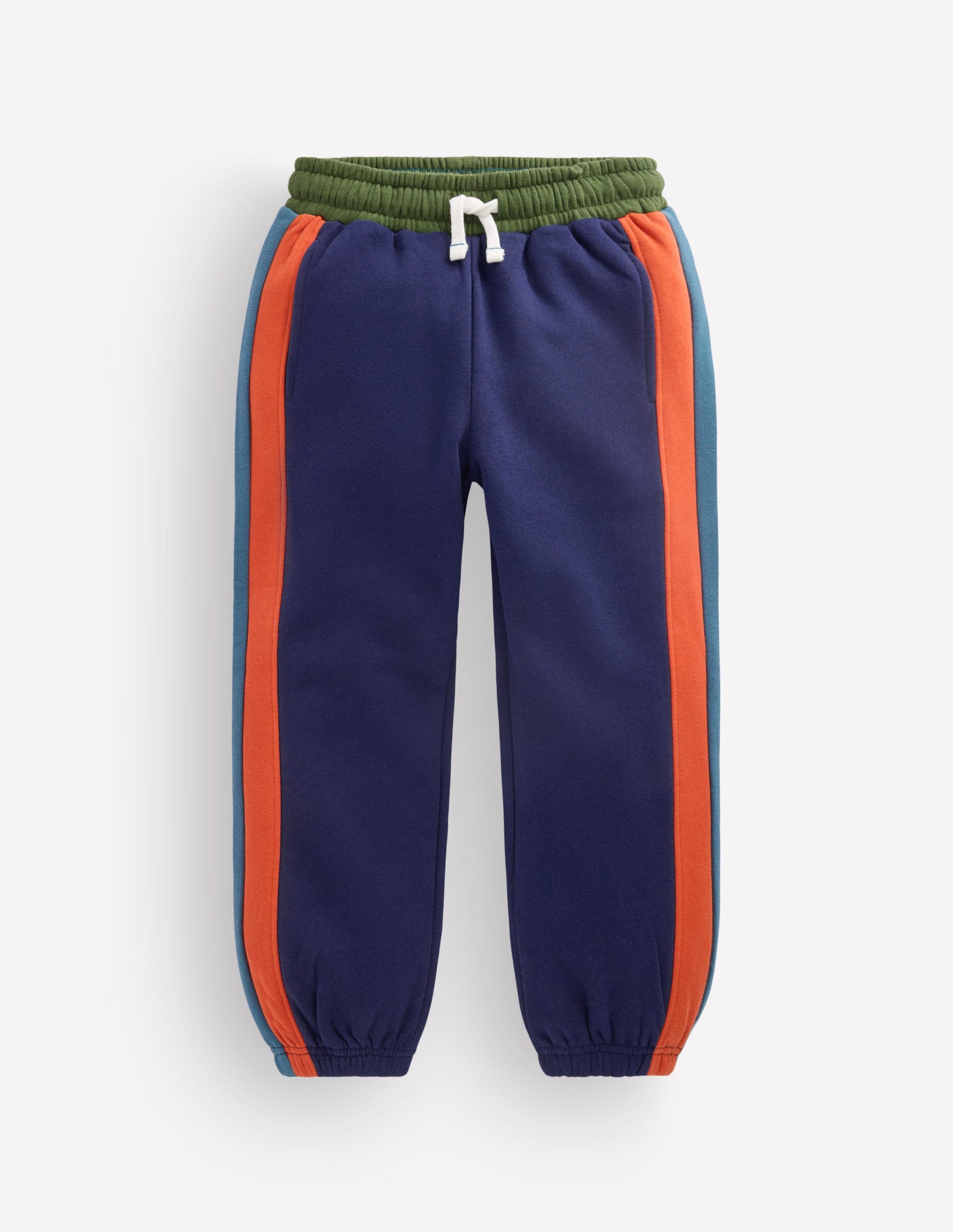 Colourblock Cuffed Joggers-Storm Blue-1
