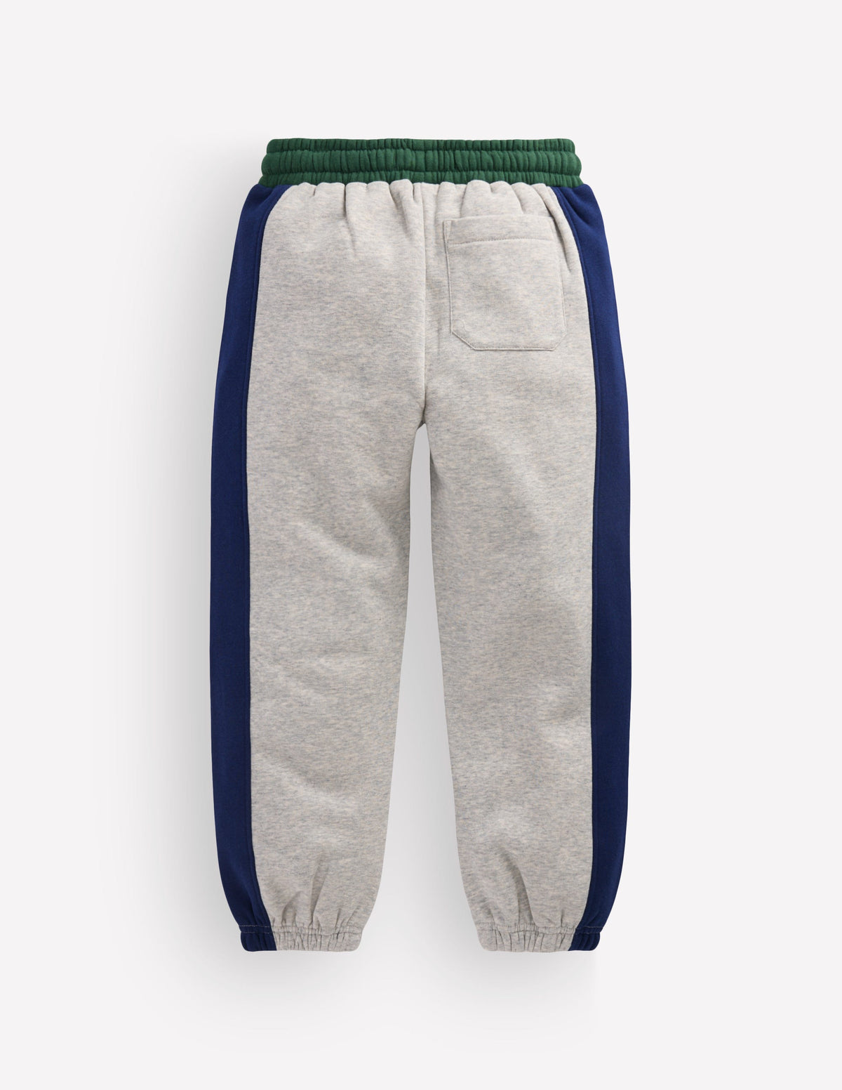 Colourblock Cuffed Joggers-Grey Marl Multi Stripe-2