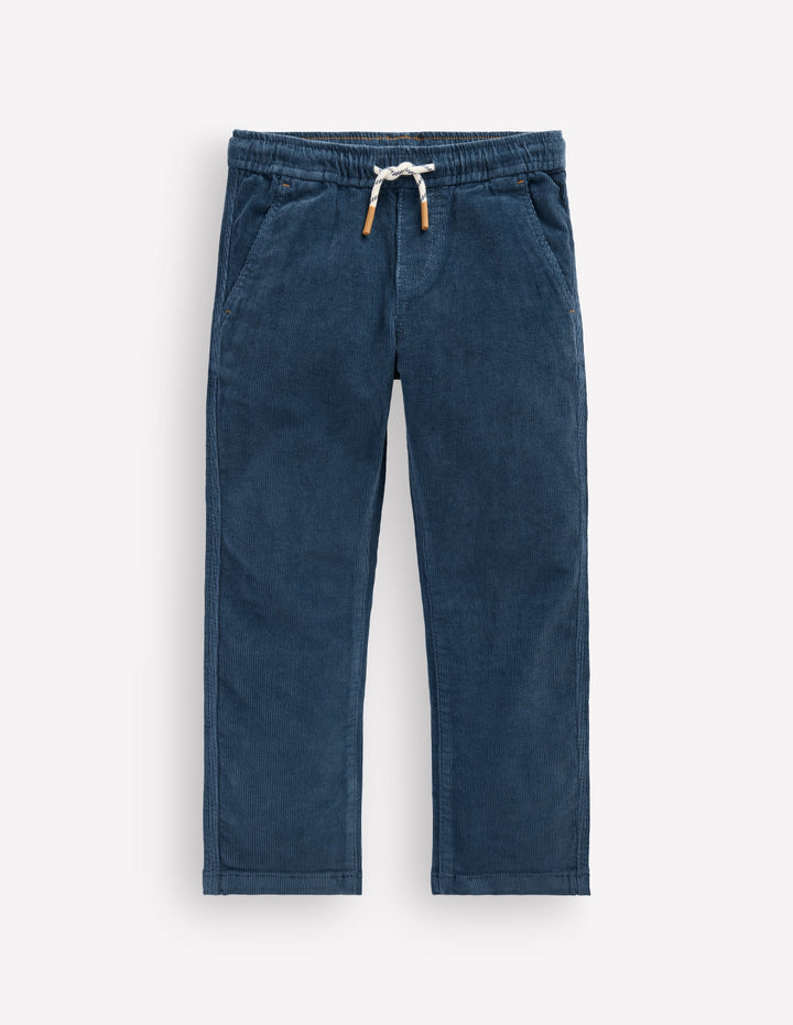Slim Pull-on Trousers-Blueberry Pie Cord