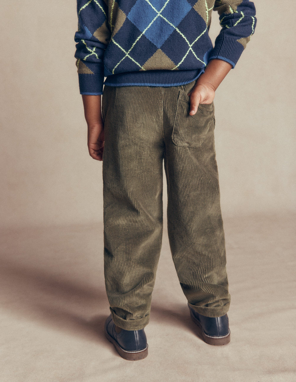 Straight Cord Trousers-Bungee Cord - Image 2