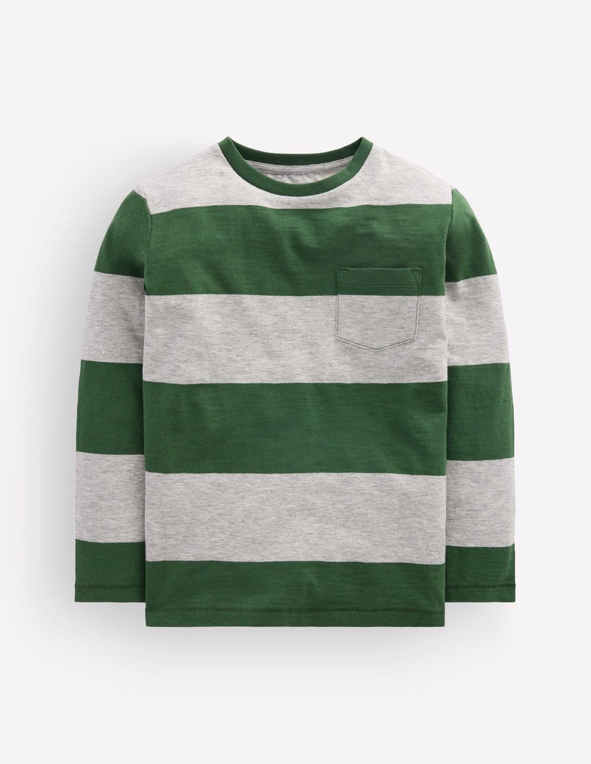 Everyday Long Sleeve T-Shirt-Hunter Green / Grey Marl - Image 1