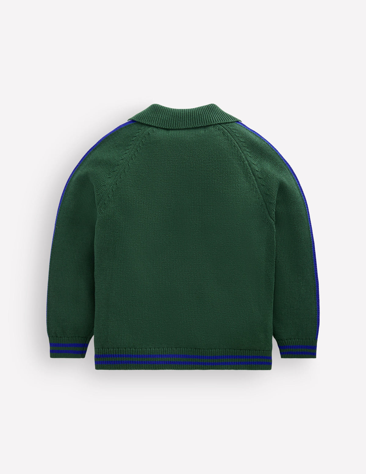 Smart Zip-through Jumper-Brunswick Green Marl - Image 3