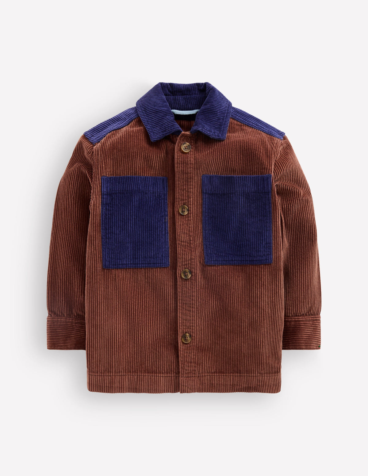 Front Pocket Overshirt-Woodland Brown-1