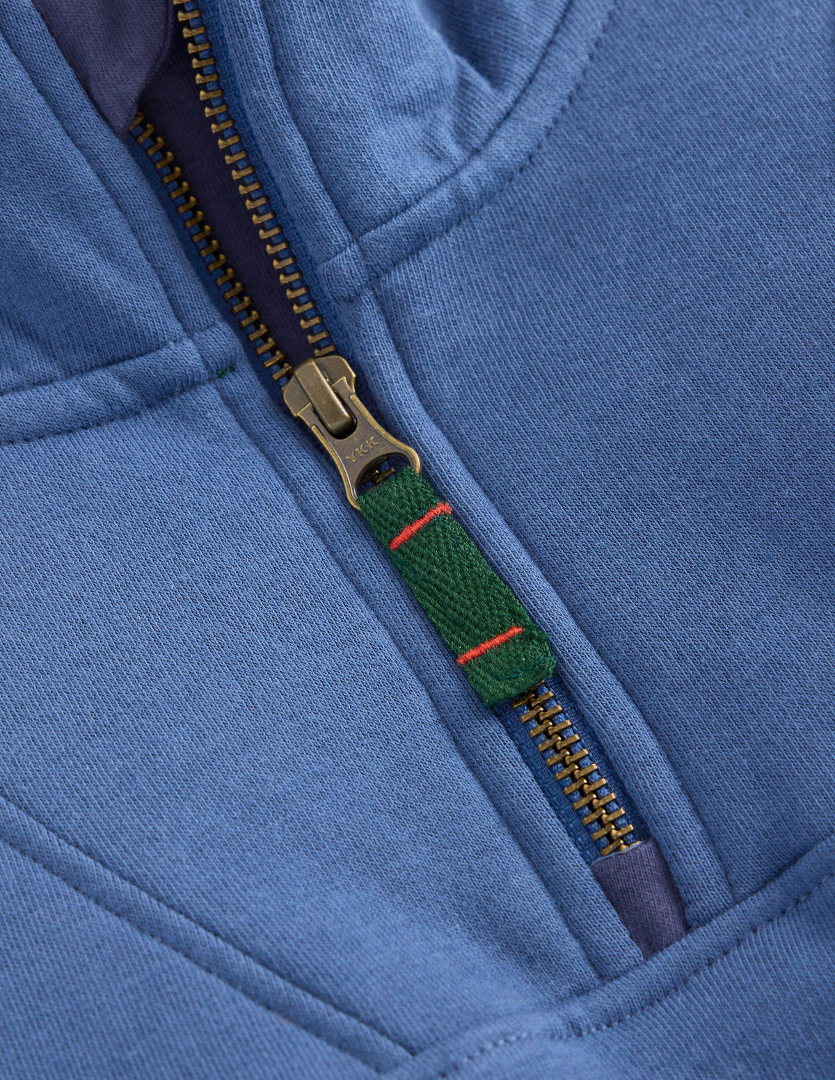Half-zip Sweatshirt-Denim Blue - Image 3