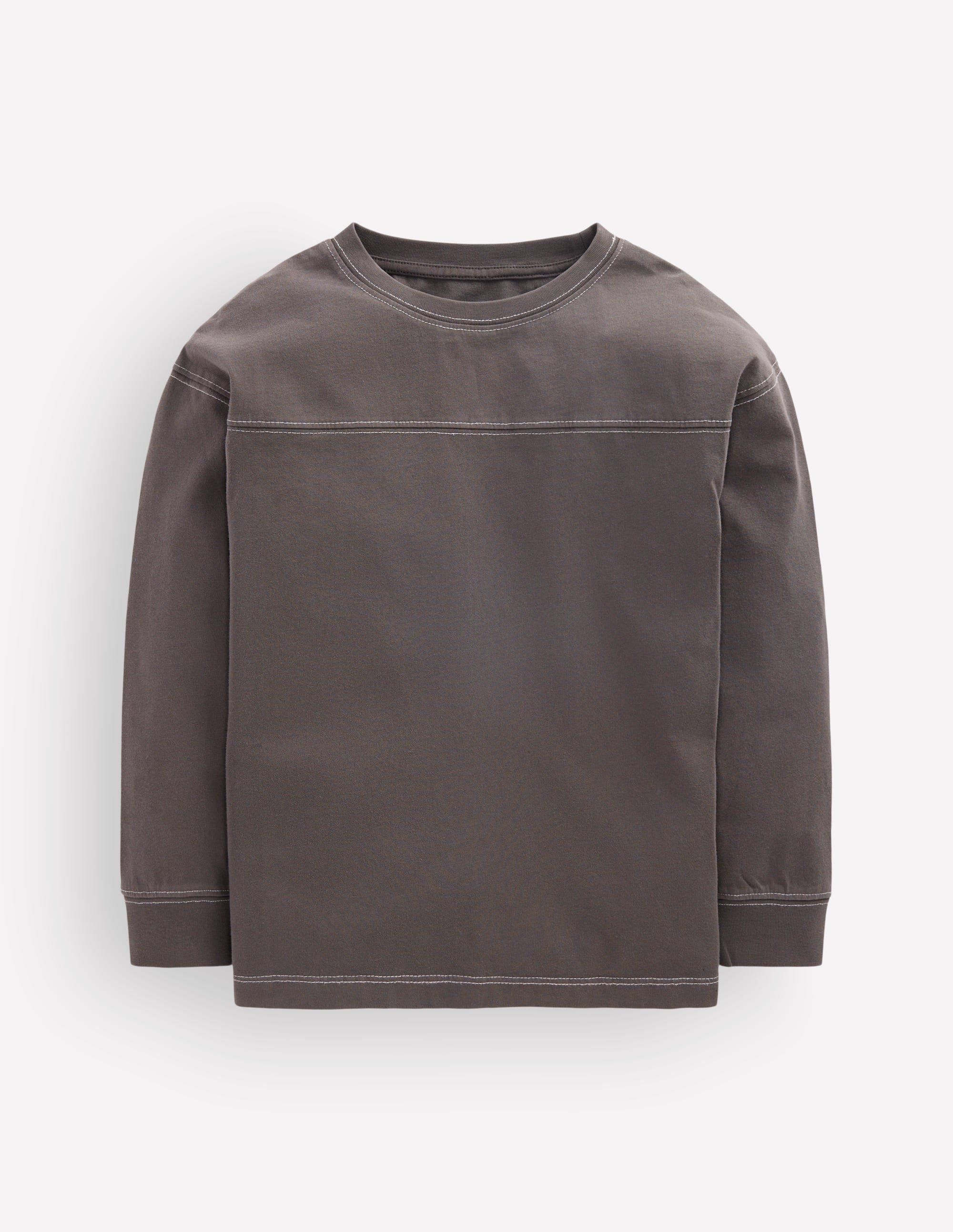 Garment Dye Cut & Sew T-shirt-Warm Brown - Image 1
