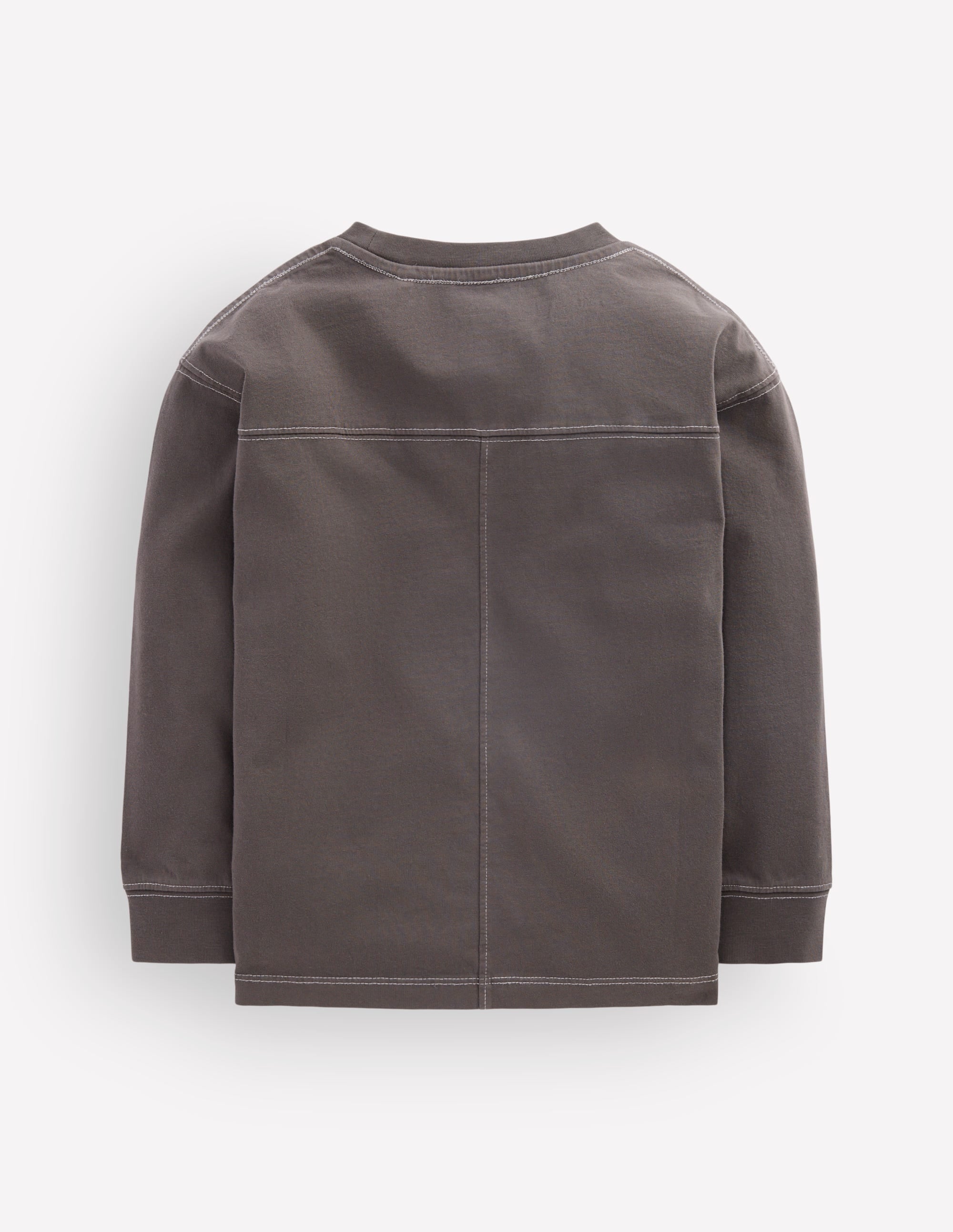 Garment Dye Cut & Sew T-shirt-Warm Brown - Image 2
