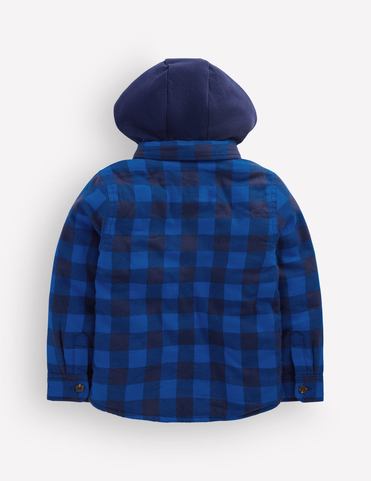 Borg Lined Hooded Shirt-Surf The Web/Navy - Image 2