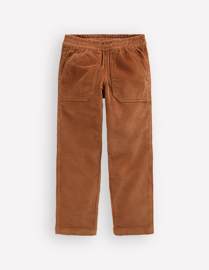 Pull-on Cord Trousers-Ginger