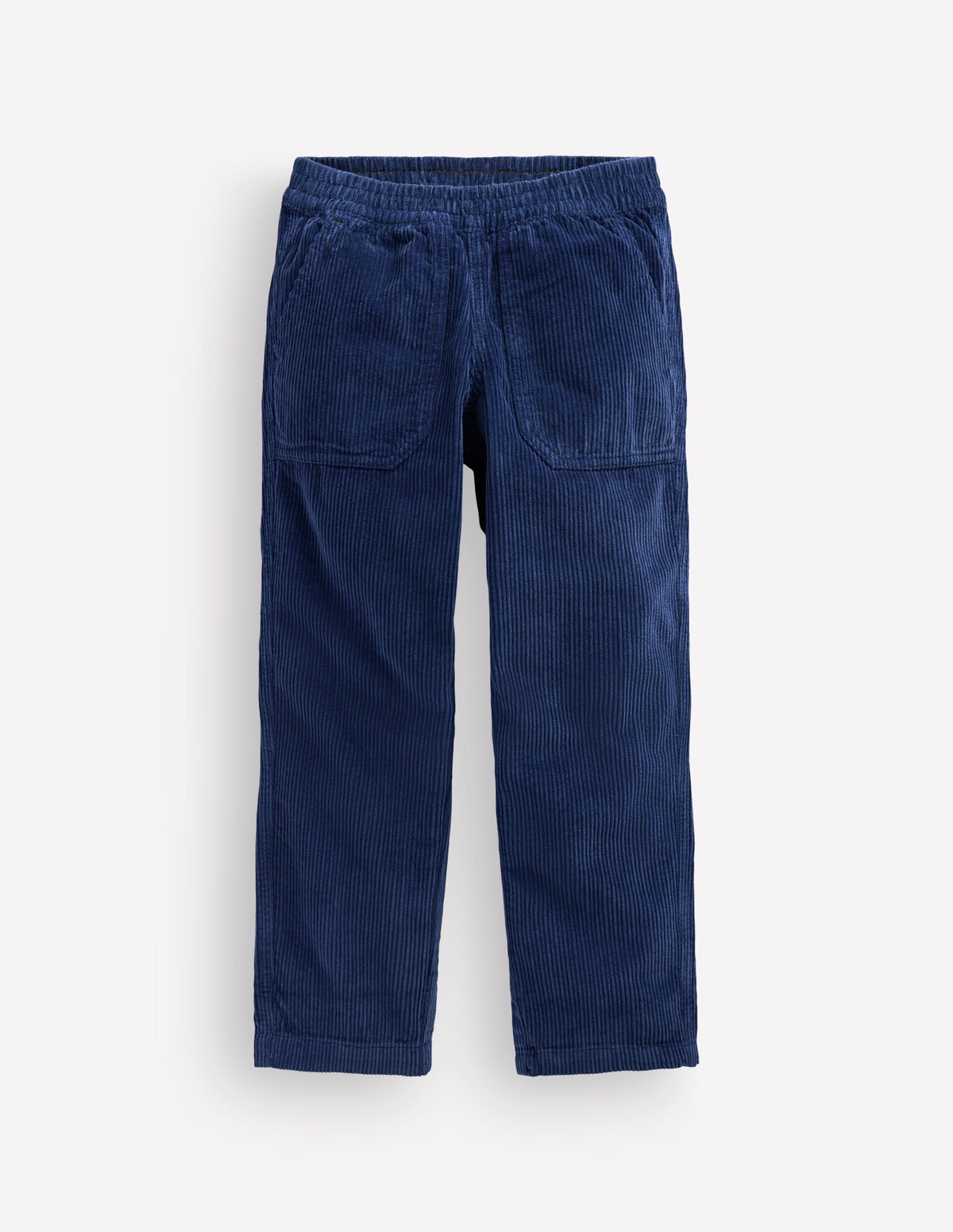 Pull-on Cord Trousers-Starboard Blue-1