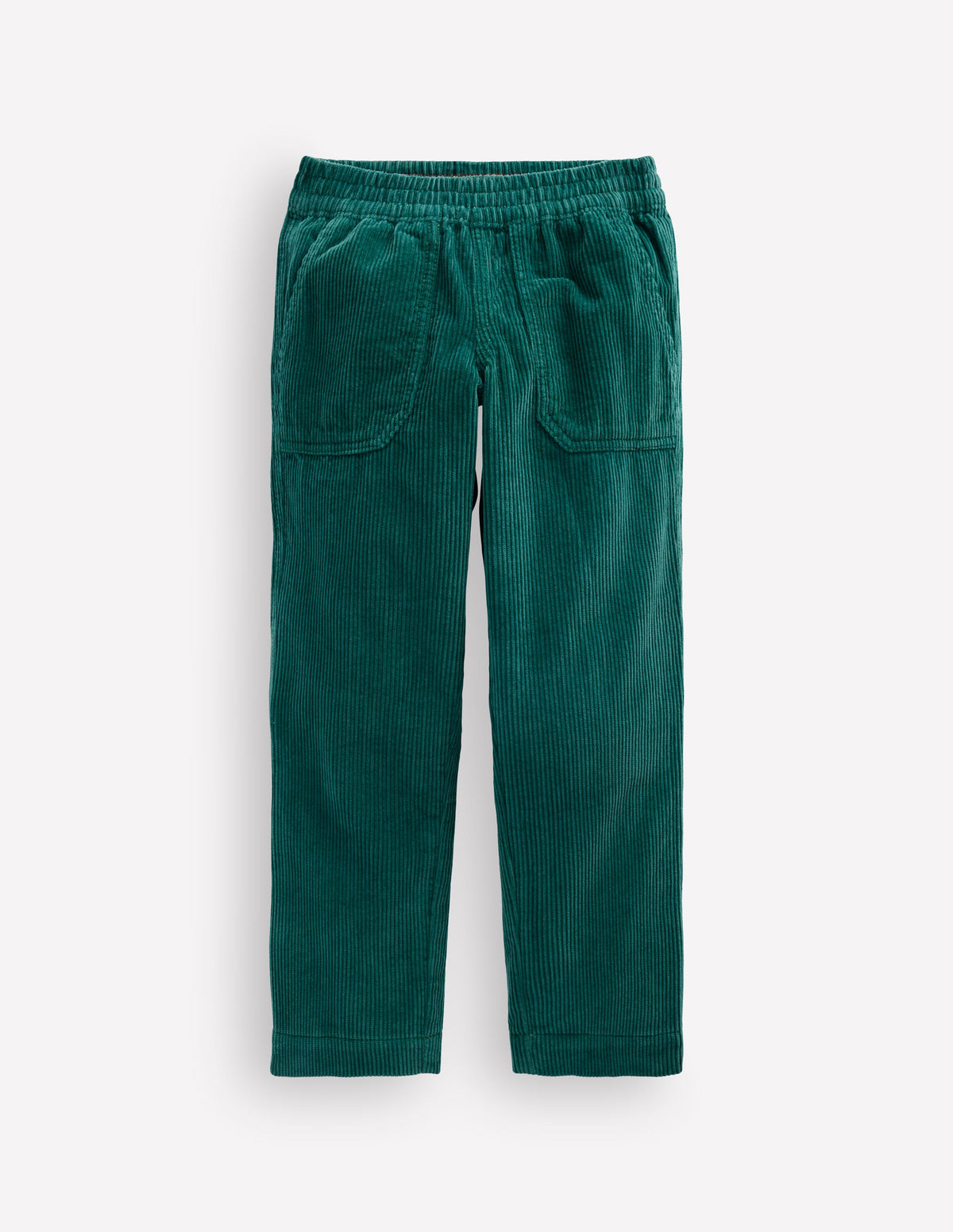 Pull-on Cord Trousers-MALLARD GREEN - Image 4