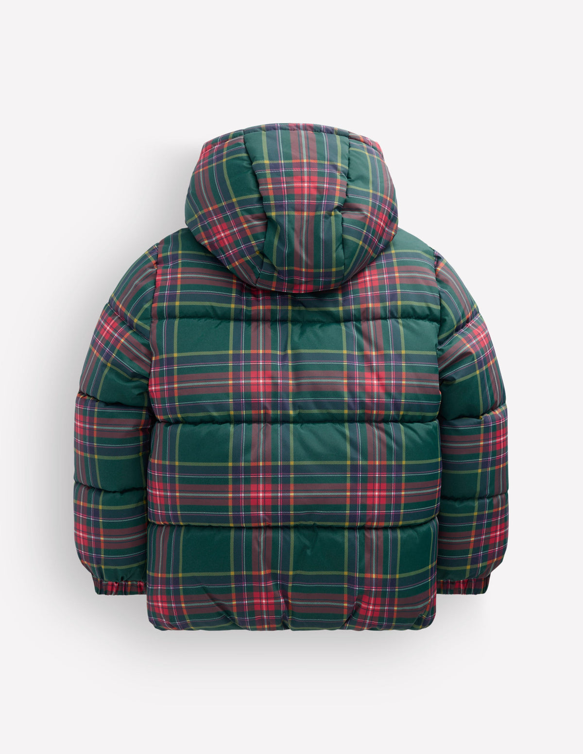 Fun Padded Coat-Green Check-7