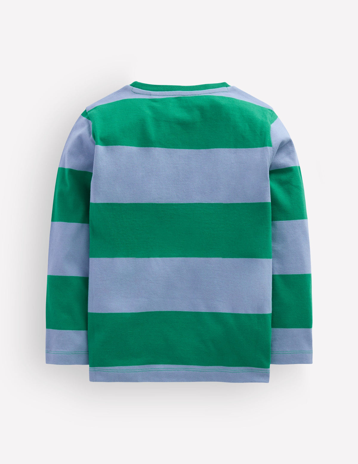 Striped Stitch Detail T-Shirt-Dog - Image 2