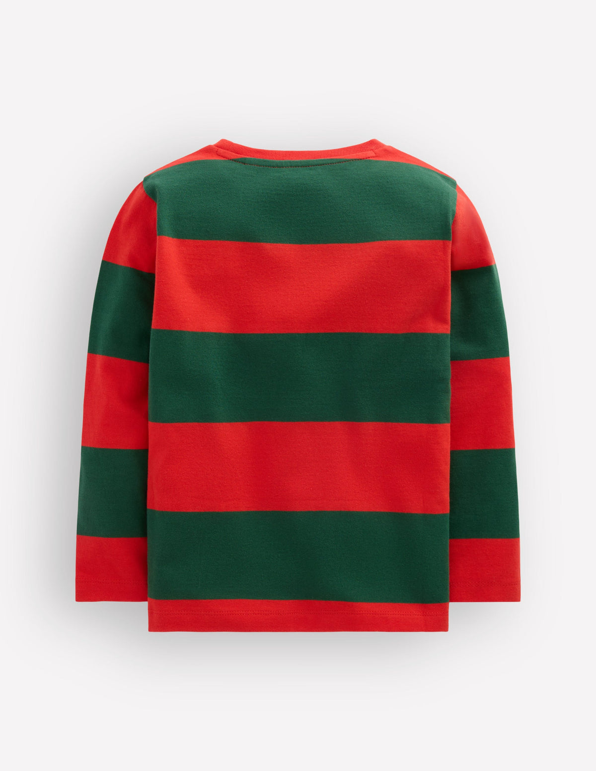 Striped Stitch Detail T-Shirt-Reindeer-2