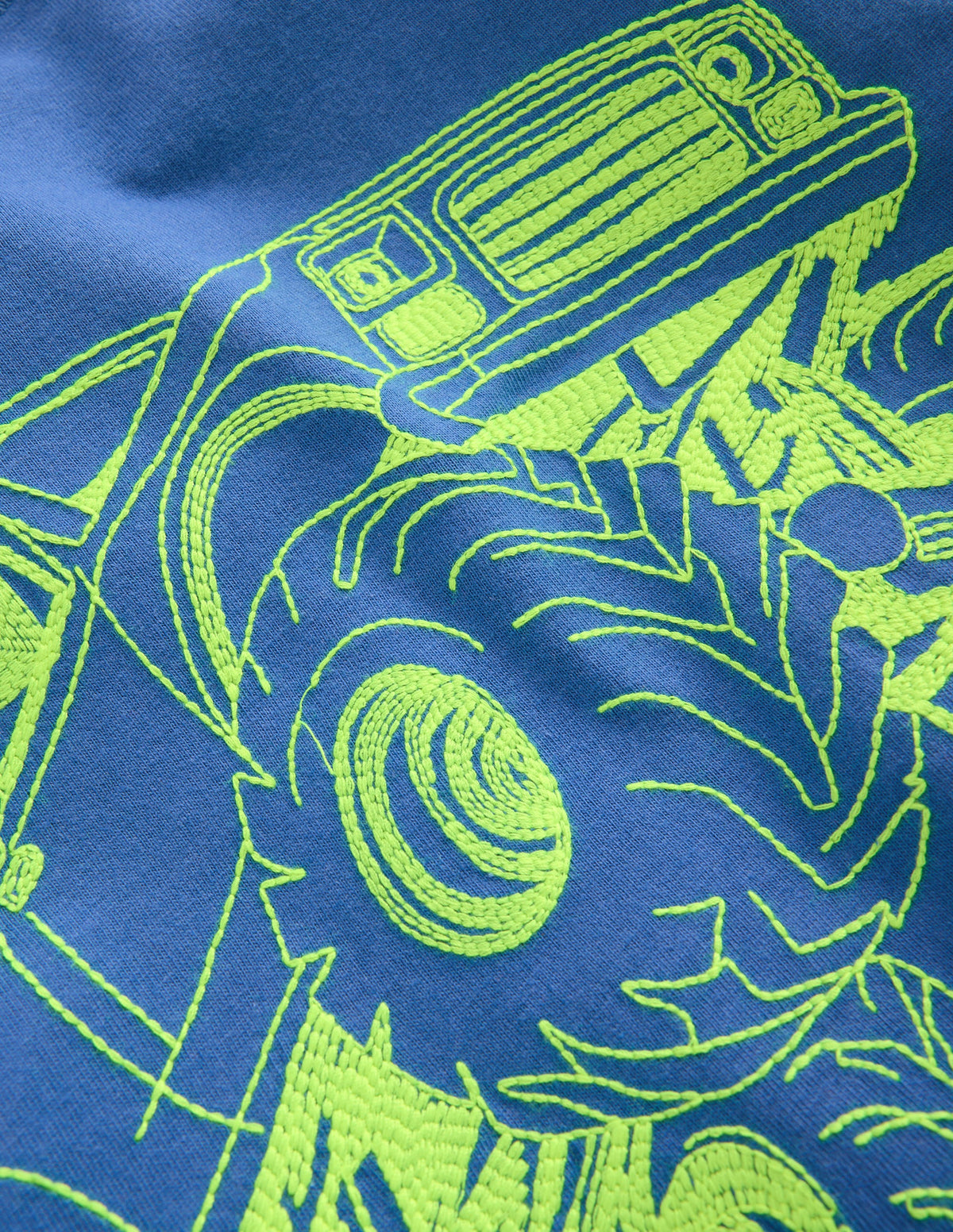 Neon Superstitch T-shirt-Bluejay Monster Truck-3