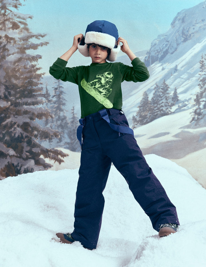Neon Superstitch T-shirt-Hunter Green Snowboard