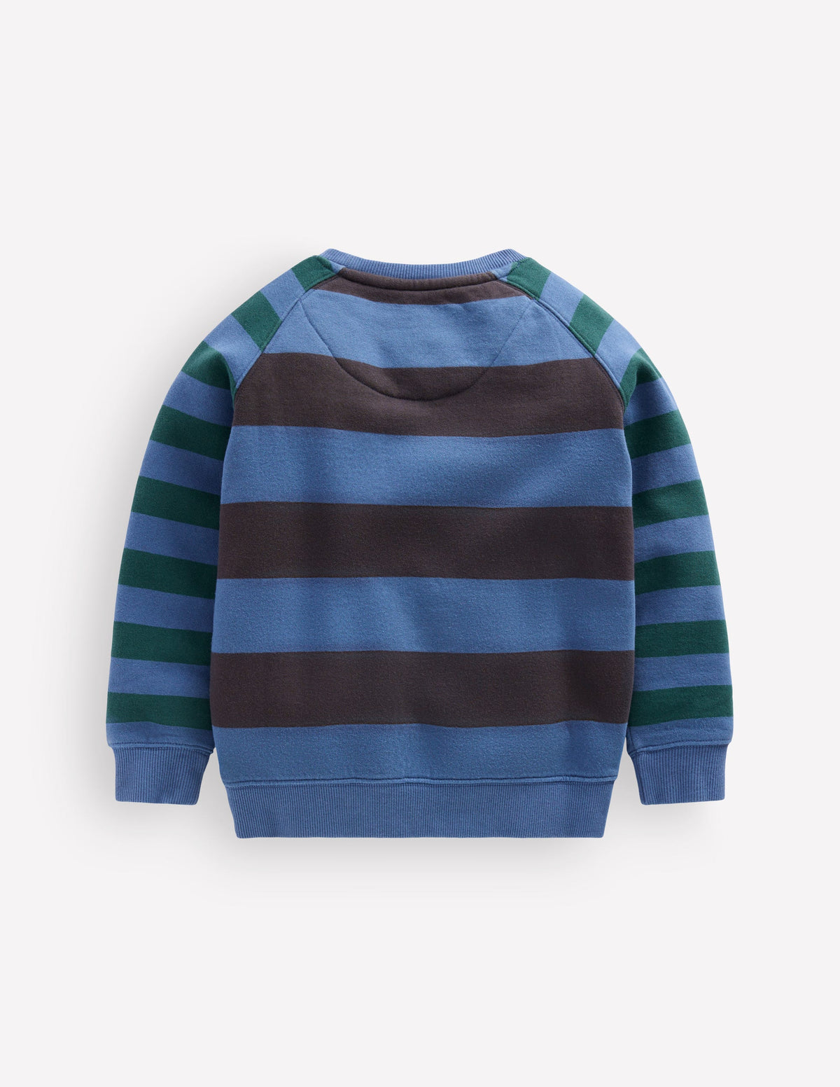 Colourblock Raglan-Blue Stripe-3