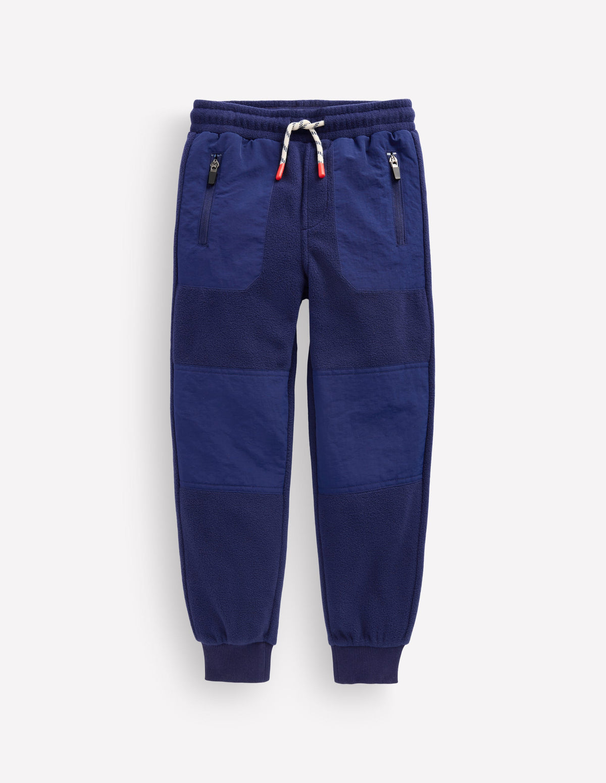 Warrior Knee Fleece Joggers-Denim Blue-1