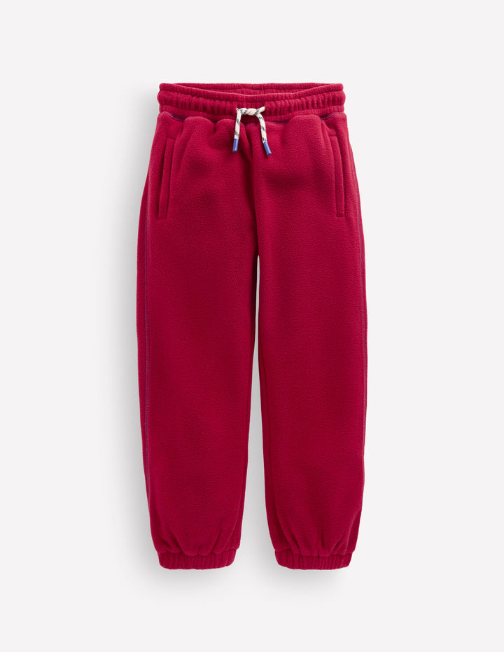 Cosy Fleece Joggers-Burnt Orange