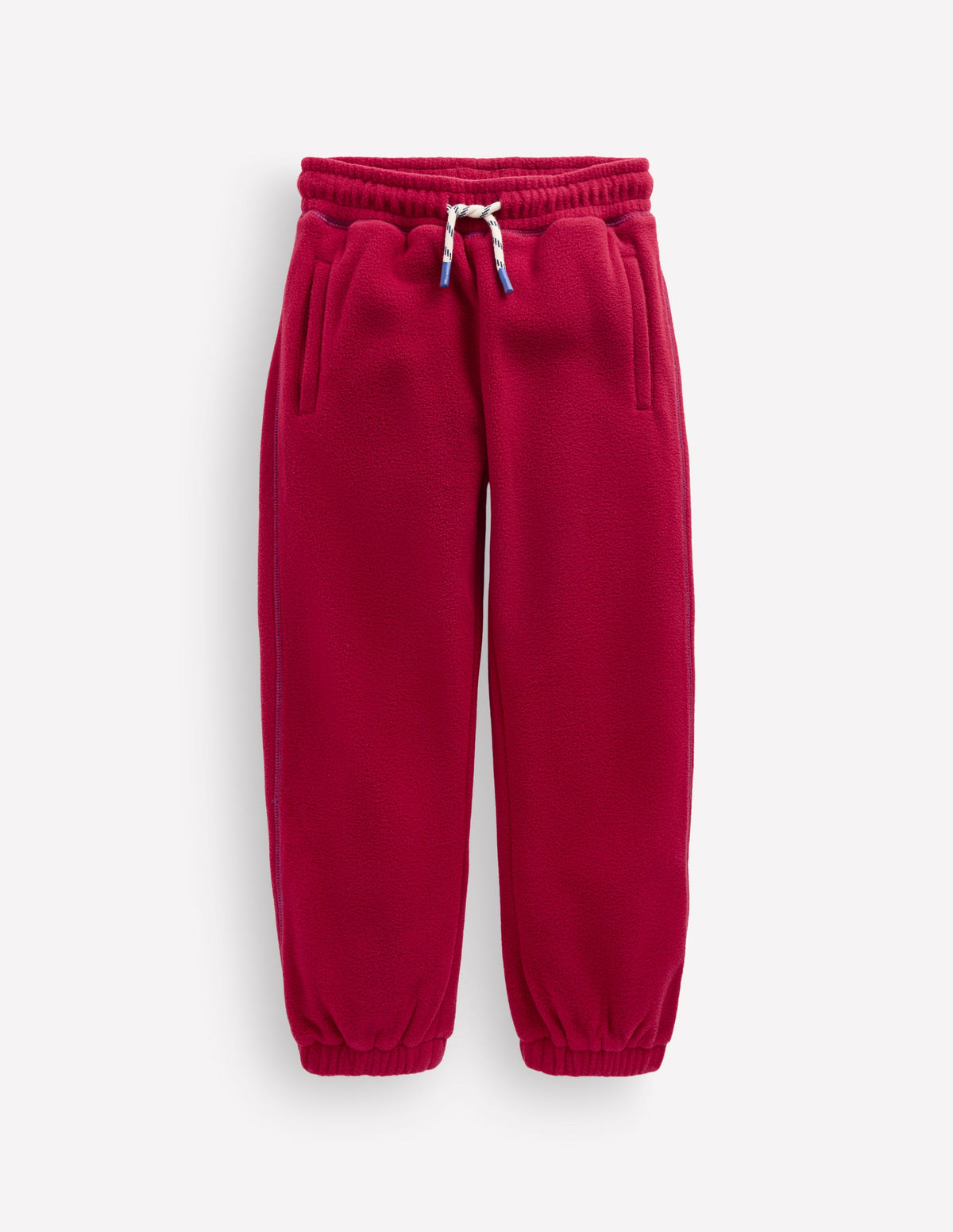 Cosy Fleece Joggers-Burnt Orange - Image 1