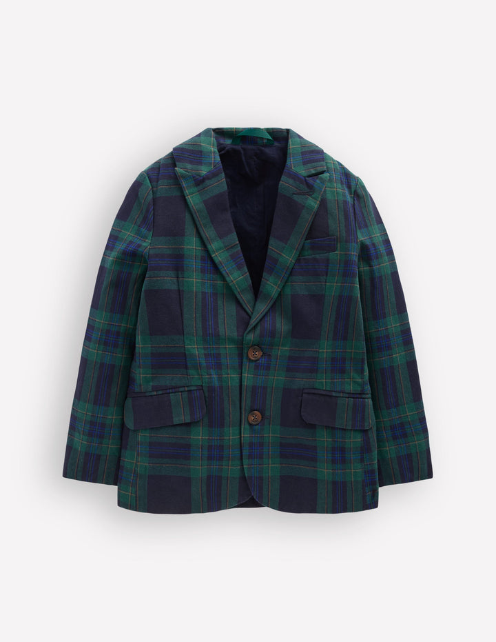 Smart Check Blazer-Navy Check