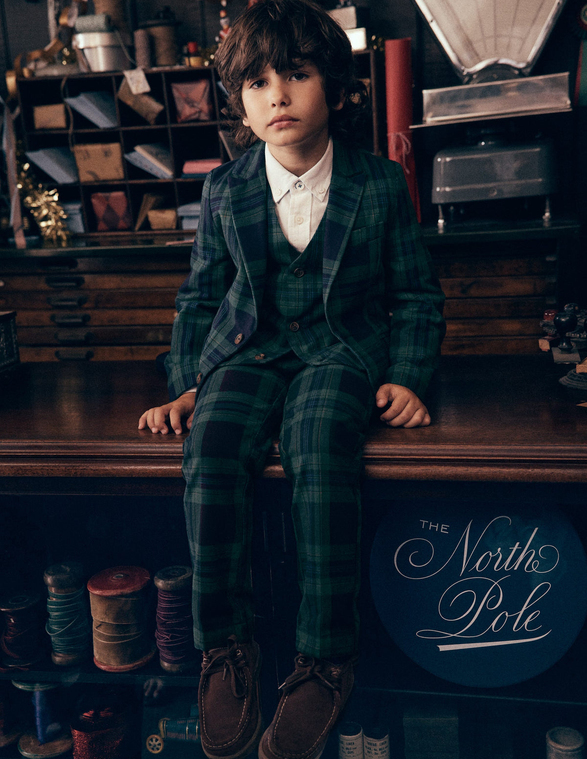 Smart Check Blazer-Navy Check - Image 1