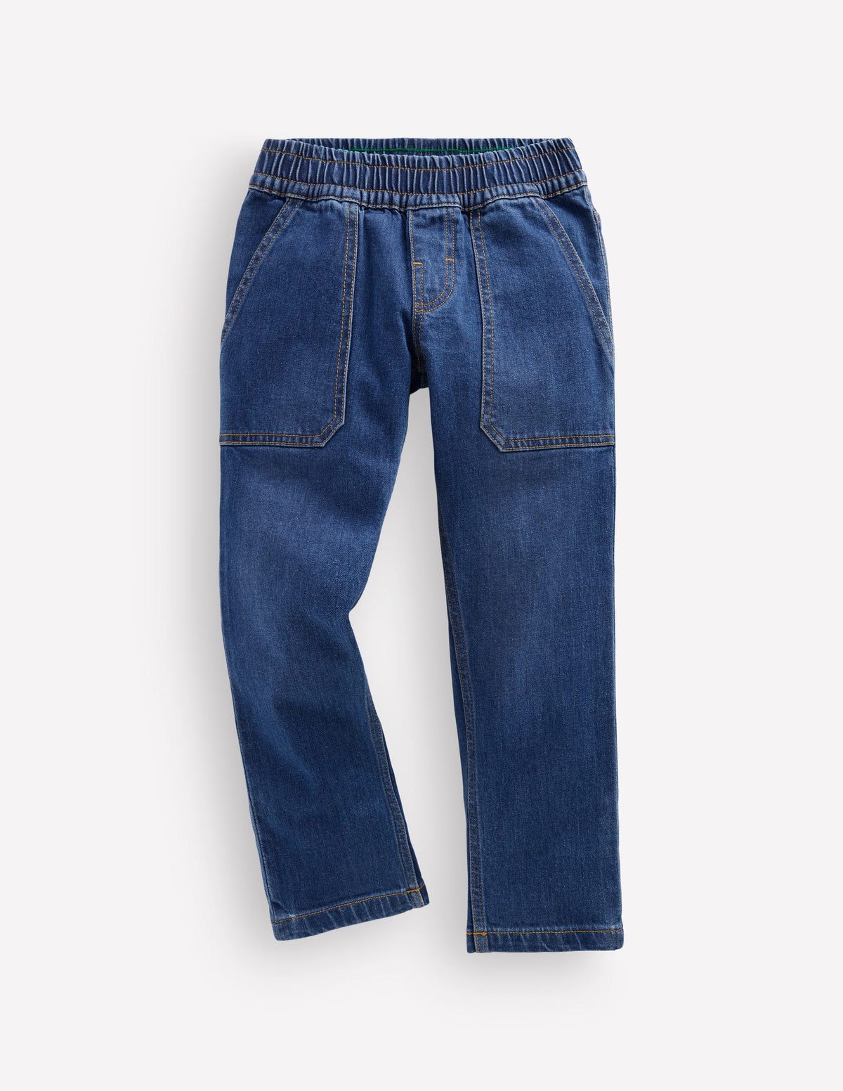 Pull-On Jeans-Mid Wash - Image 1