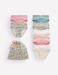 7-pack Pointelle Pants-Patchwork ditsy floral