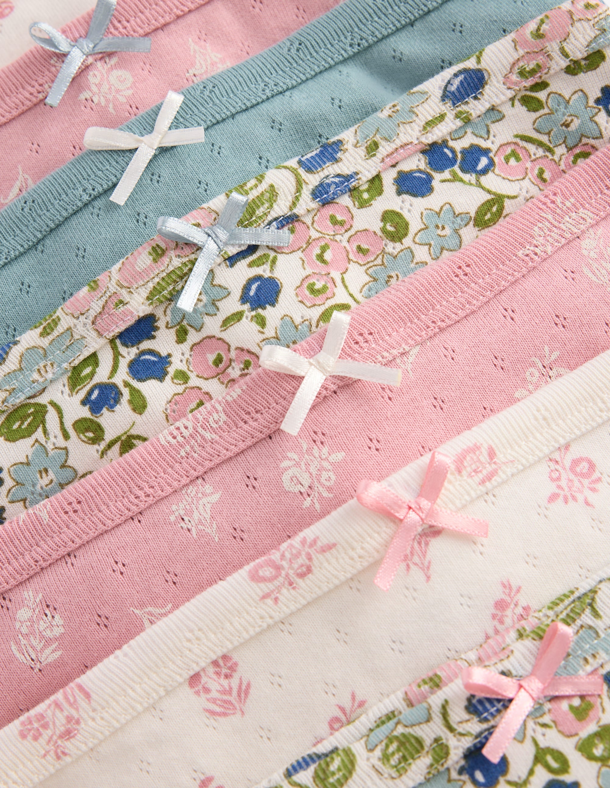 7-pack Pointelle Pants-Patchwork ditsy floral - Image 3