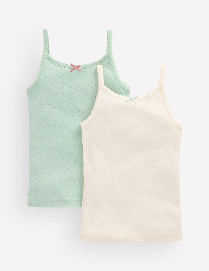 2-pack Pointelle Vests-Harbor Grey