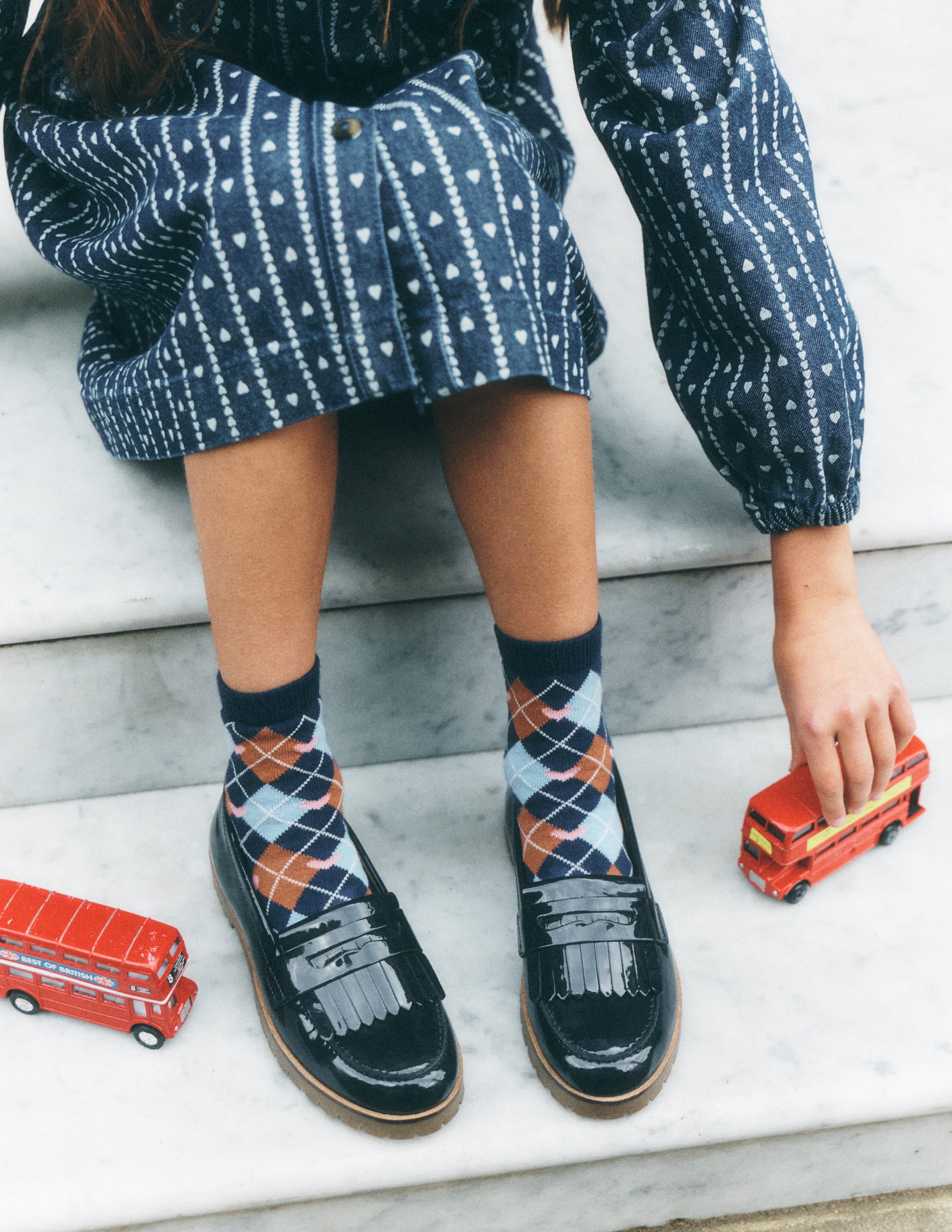 Chunky Loafer-College Navy - Image 1