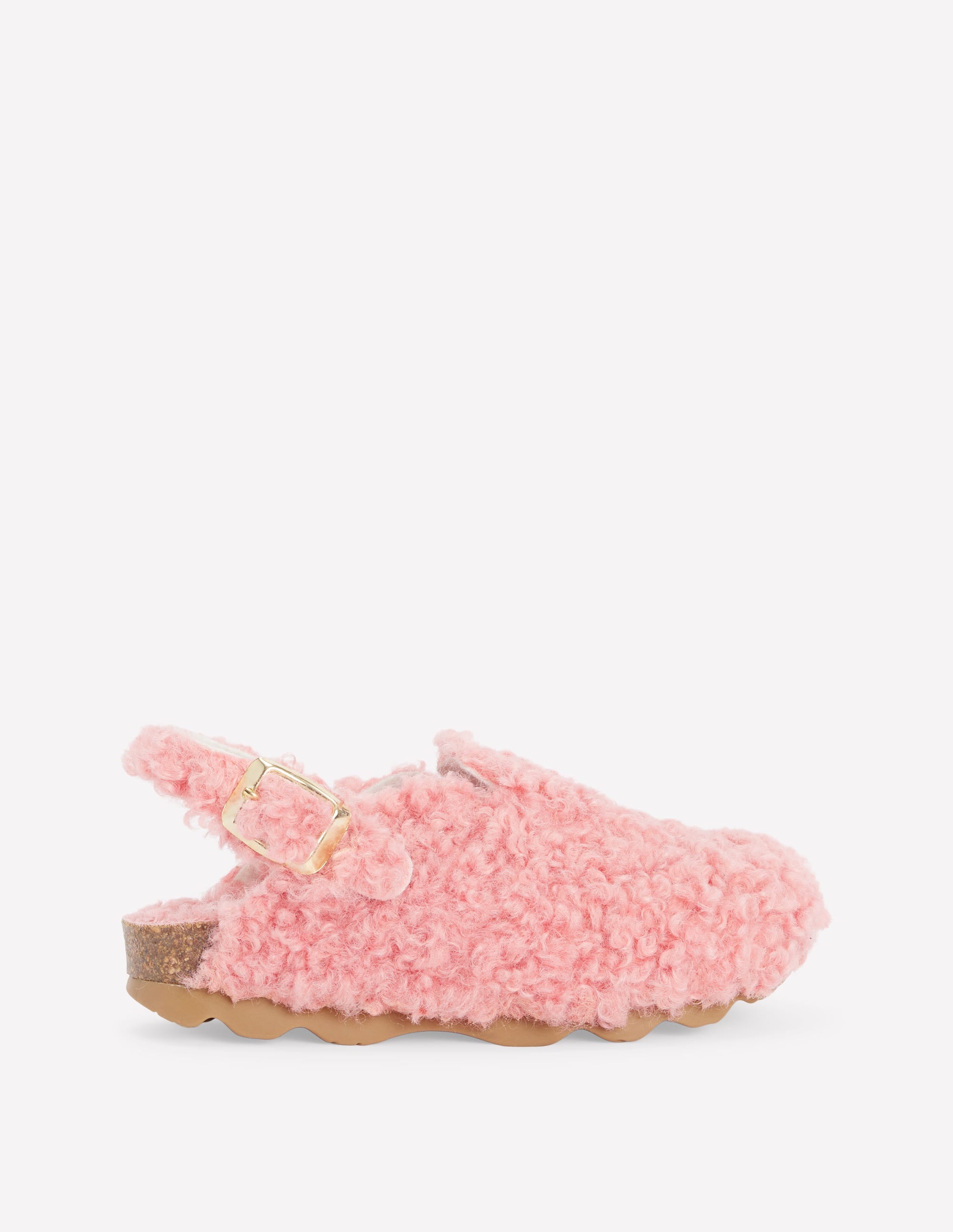Cosy Borg Slippers-Pink - Image 1