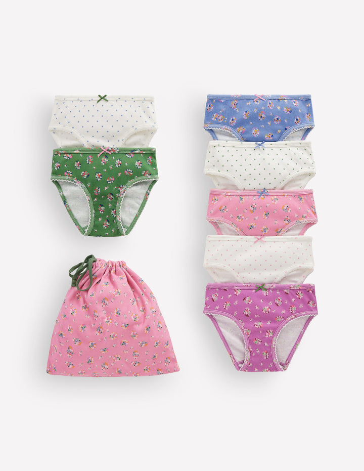 7-pack Pants-Floral Bunches