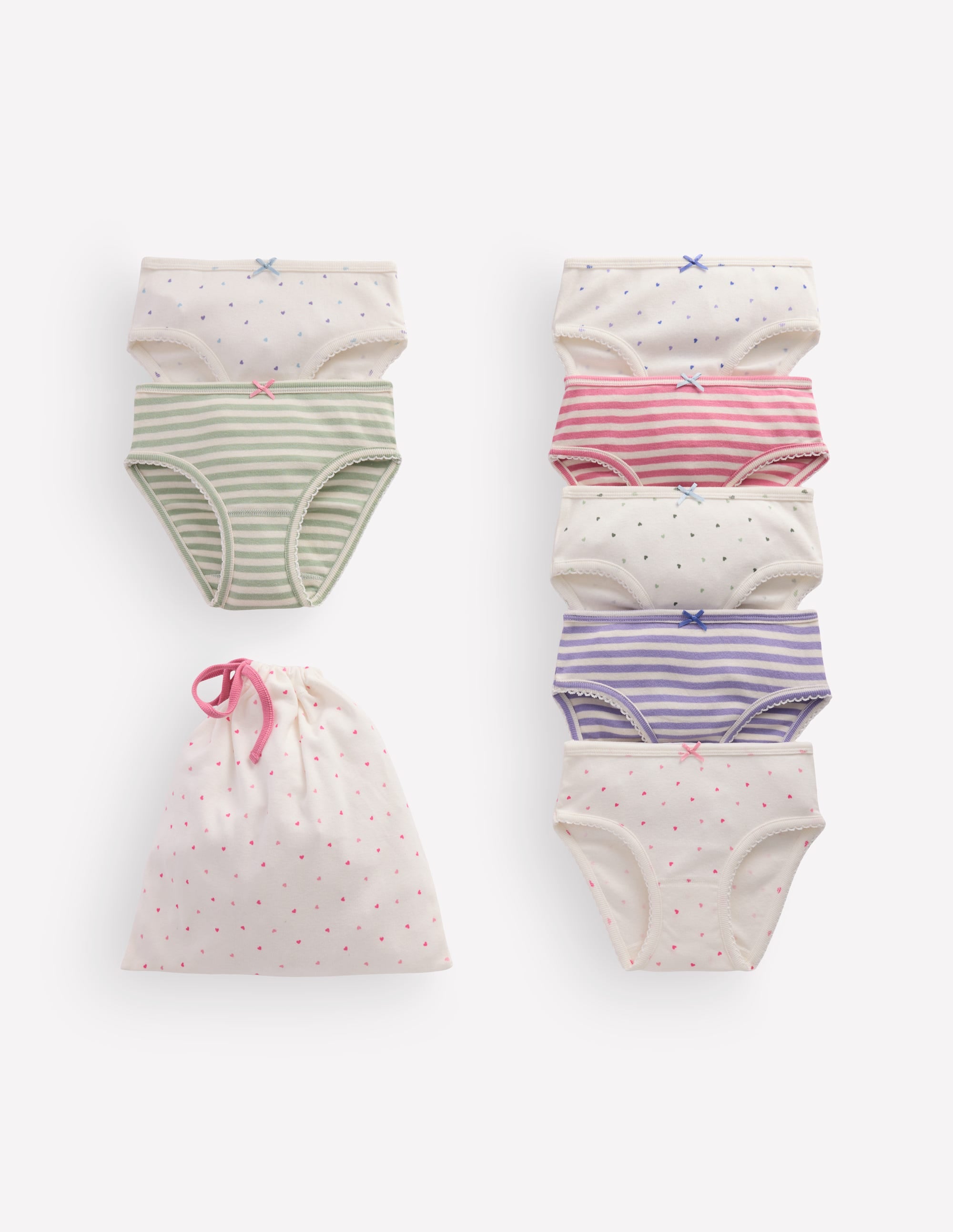 7 Pack Pants-Multi Hearts - Image 1