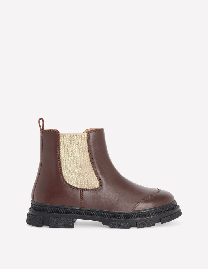 Chunky Chelsea Boots-Raw Umber